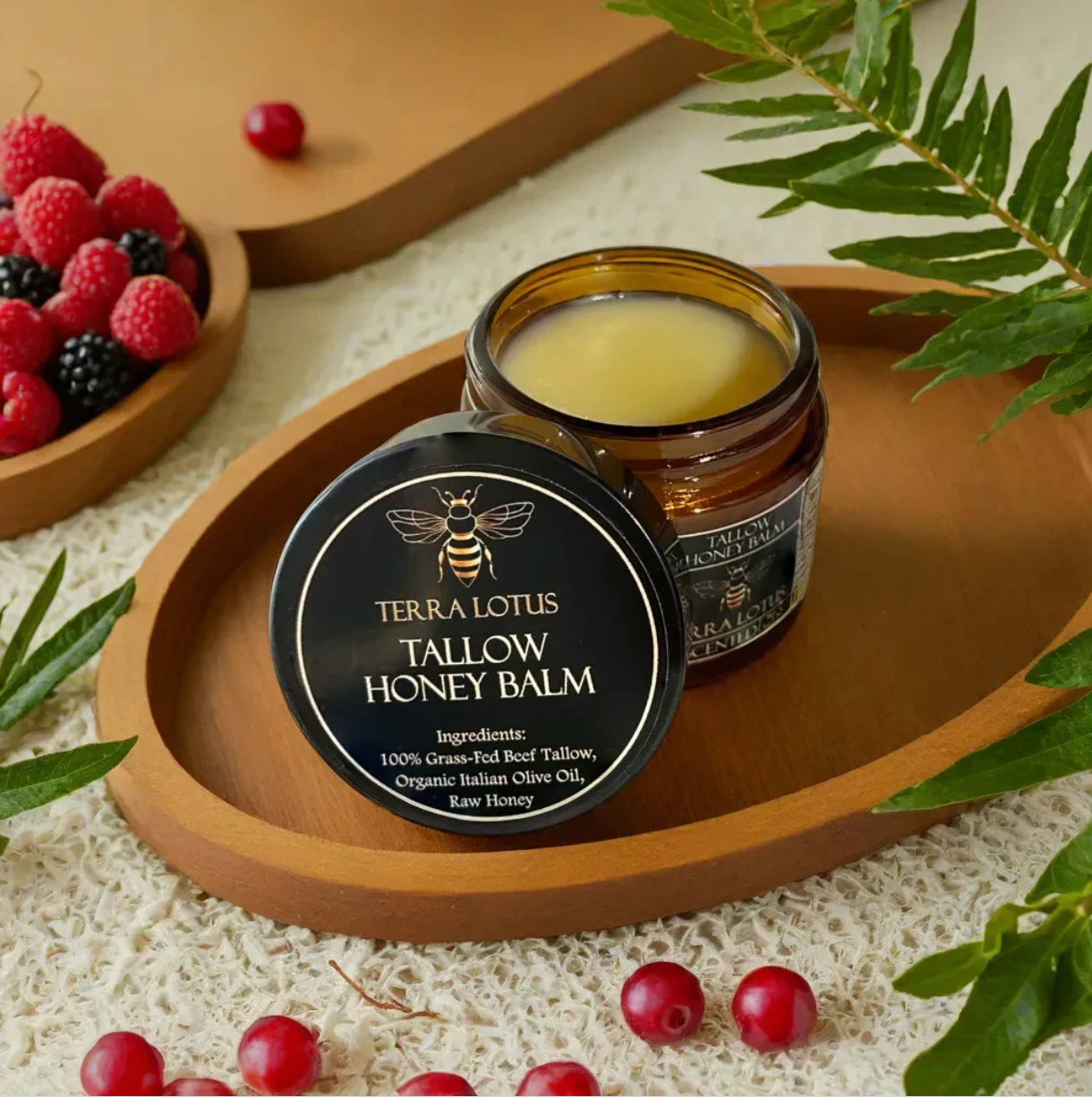 TERRA LOTUS-Organic Tallow Honey Balm